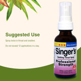 Herbs Etc. Singer's Saving Grace – Flacon sans alcool: douceur adaptée à la voix et au confort.