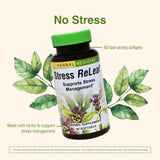 Herbs Etc. Stress ReLeaf : dosage quotidien en gélules avec eau