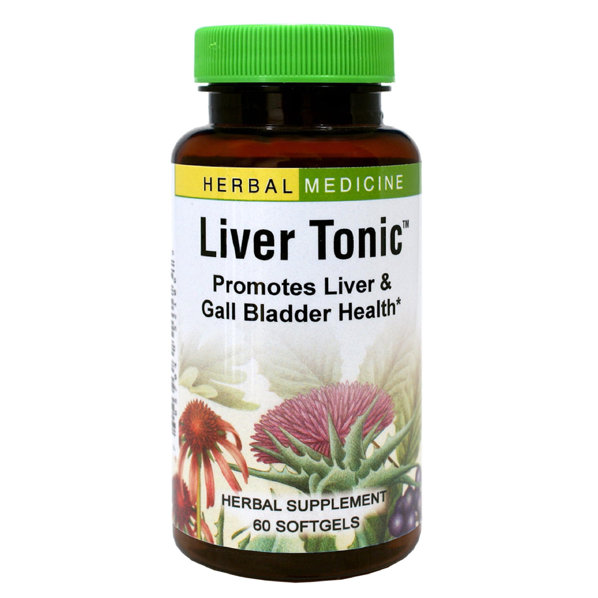 Tonique foie Herbs Etc – bouteille montrant le complément pour le foie.