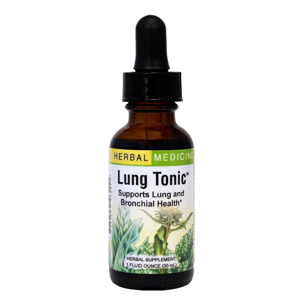 Herbs Etc. Tonique pour les poumons, bouteille de 30 ml, soutien potentiel des voies respiratoires.