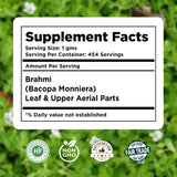 Herbsforever Brahmi poudre cuillère doseuse facilite les dosages.