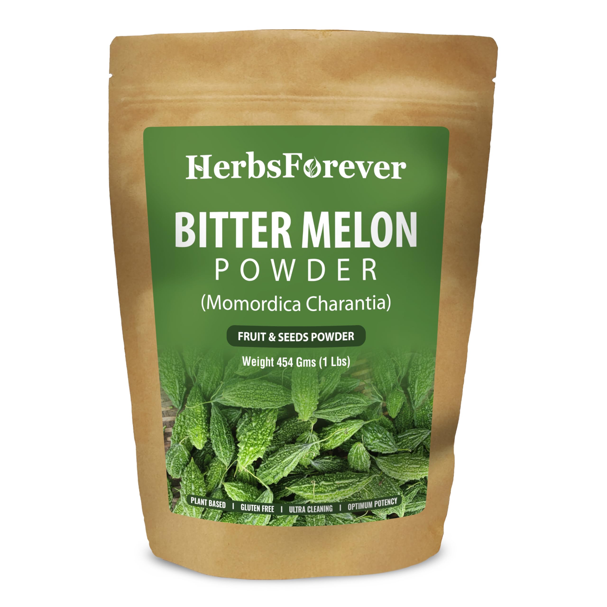 Poudre pure de melon amer par HerbsForever pour smoothies et jus.
