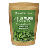 Poudre pure de melon amer par HerbsForever pour smoothies et jus.