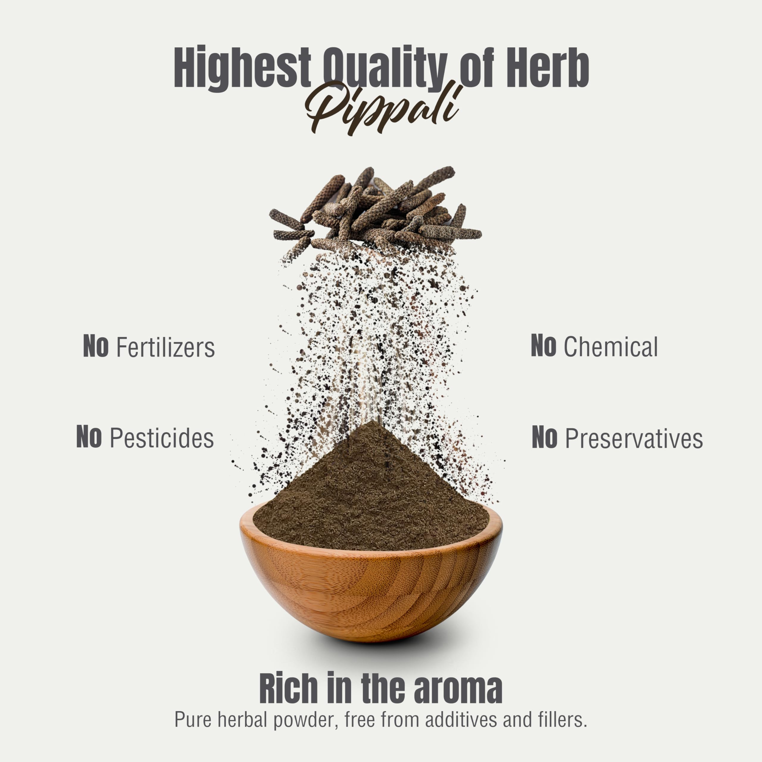 HerbsForever Pippali – poudre pure sans additifs