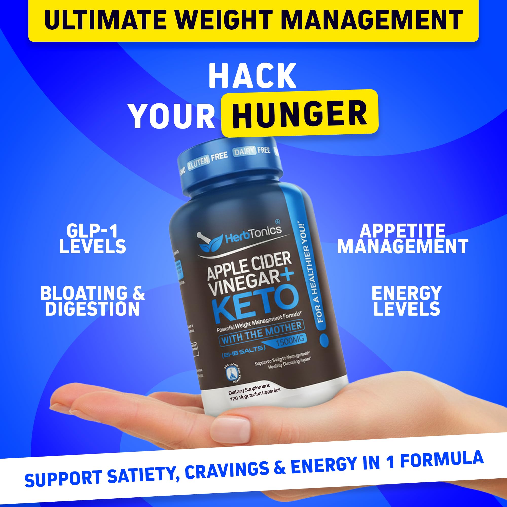 Herbtonics Metabolic Optimizer - capsules faciles à avaler pour une énergie stable