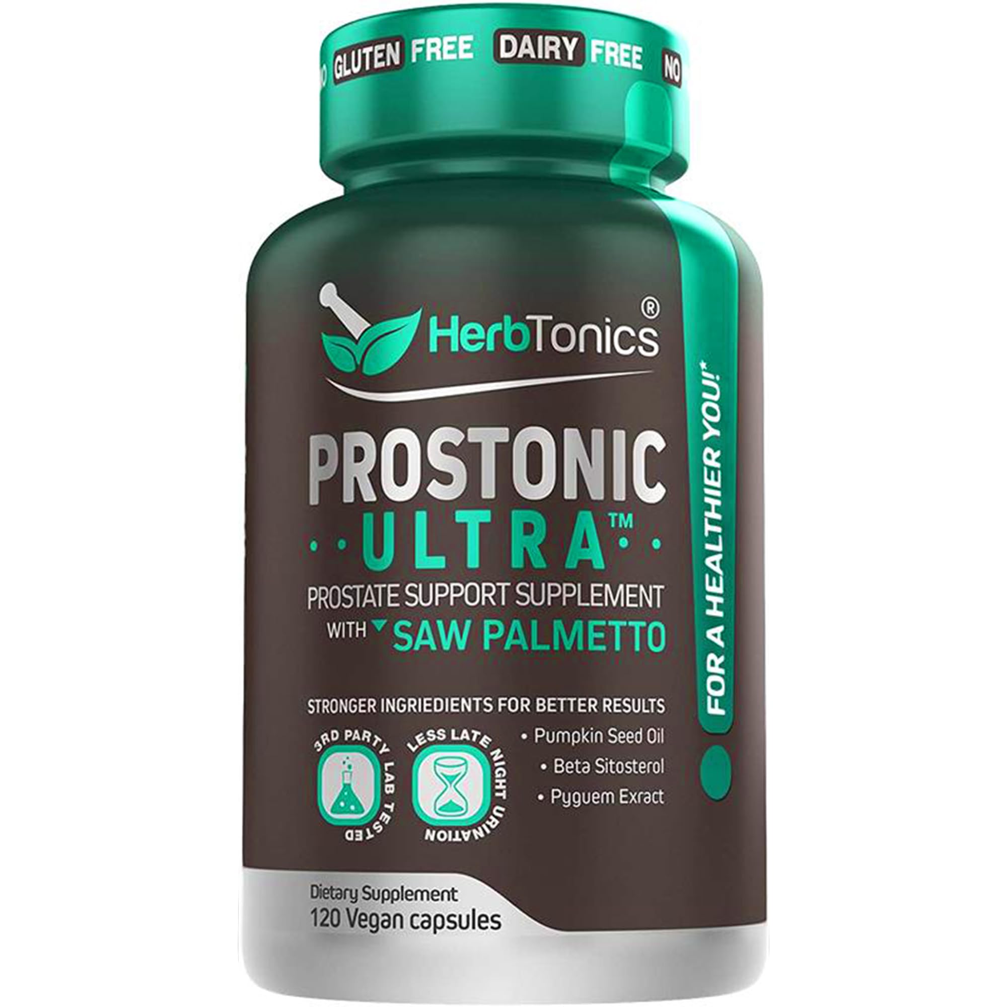 Herbtonics Prostonic Ultra – Bouteille, soutien quotidien potentiel pour la santé masculine.