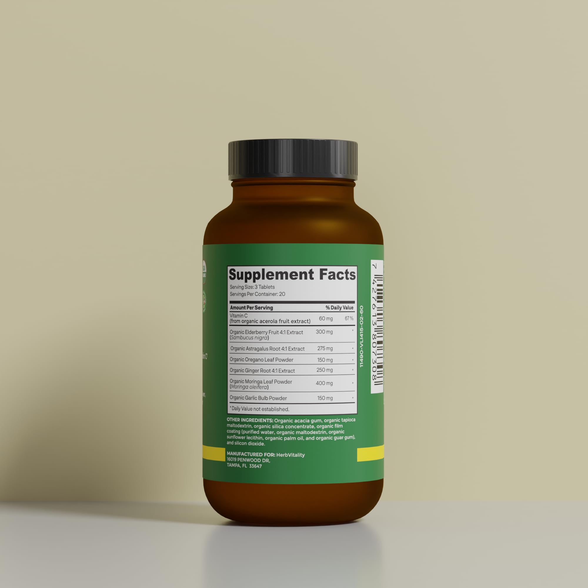 Herb Vitality – tranche de gingembre apportant chaleur et soutien potentiel.