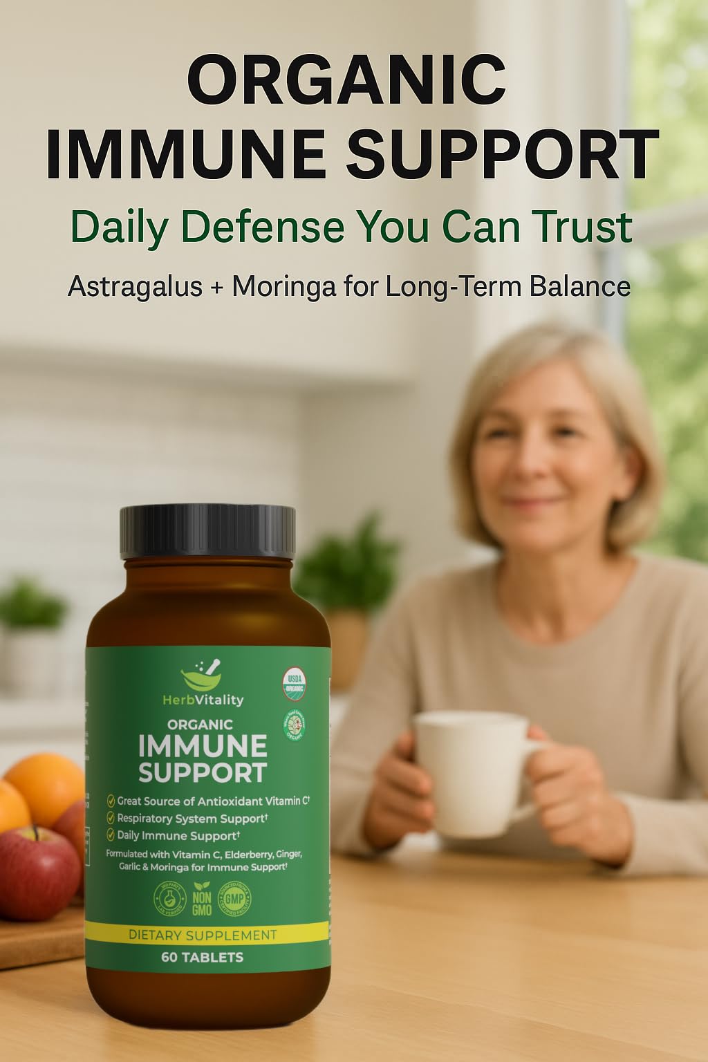 Herb Vitality – moringa et ail, énergie naturelle potentielle.