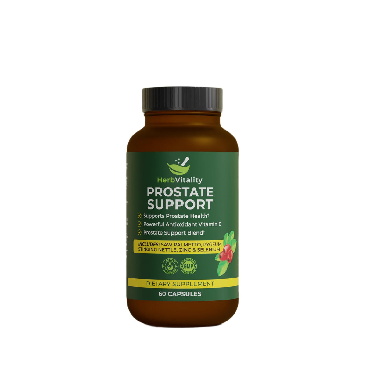 Herb Vitality Prostate Support – gelules, soutien potentiel du flux urinaire et de la santé prostatique