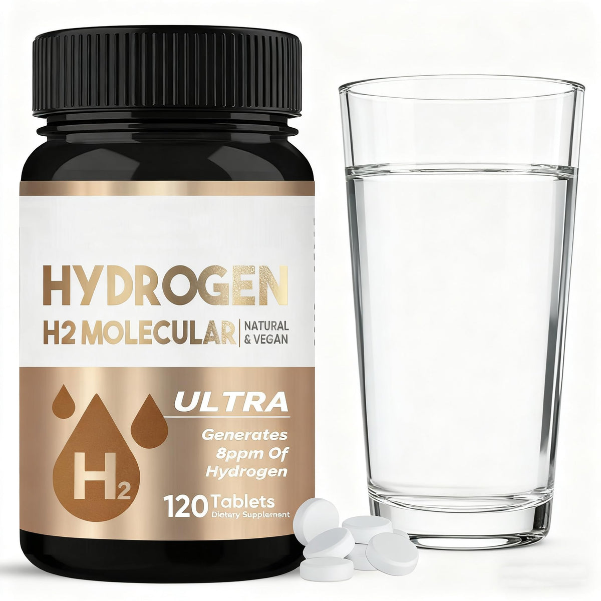 HerbX tablettes eau hydrogénée dissolution rapide pour une hydratation rafraîchissante.