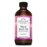 HERITAGE STORE huile noire de nigelle – bouteille ambrée préserve les nutriments.