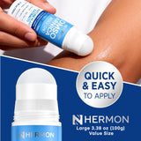 Absorption rapide sans film collant avec Hermon DMSO Arnica Roll-On.