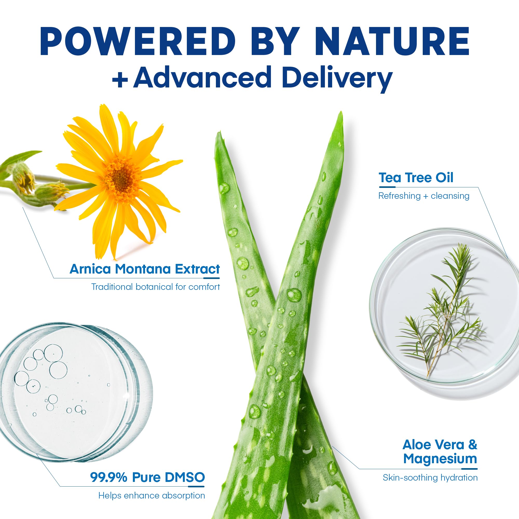 Genoux apaisés grâce à Hermon DMSO Arnica Roll-On.