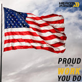 Hero's Pride compatibilité MOLLE pour port polyvalent sur équipement tactique.
