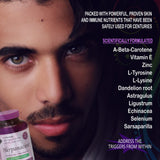 Herpanacine Diamant – ingrédients naturels mis en avant pour une approche interne.