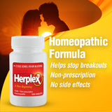 Herplex Premium Tablettes vue rapprochée du produit et de la texture des comprimés
