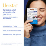 Herstat Plus extrait de propolis 3% pour une solution naturelle sur les lèvres.