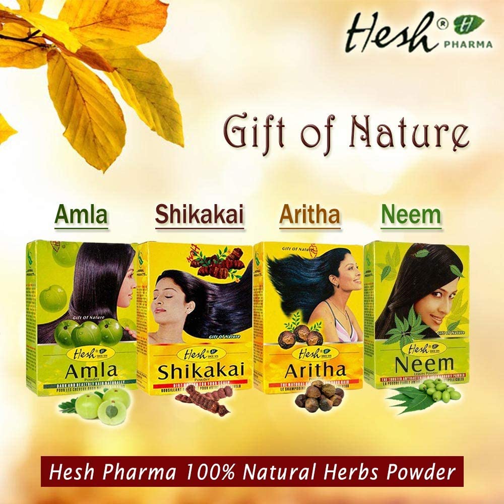 Hesh Amla Poudre 100 g, nutrition légère pour cheveux