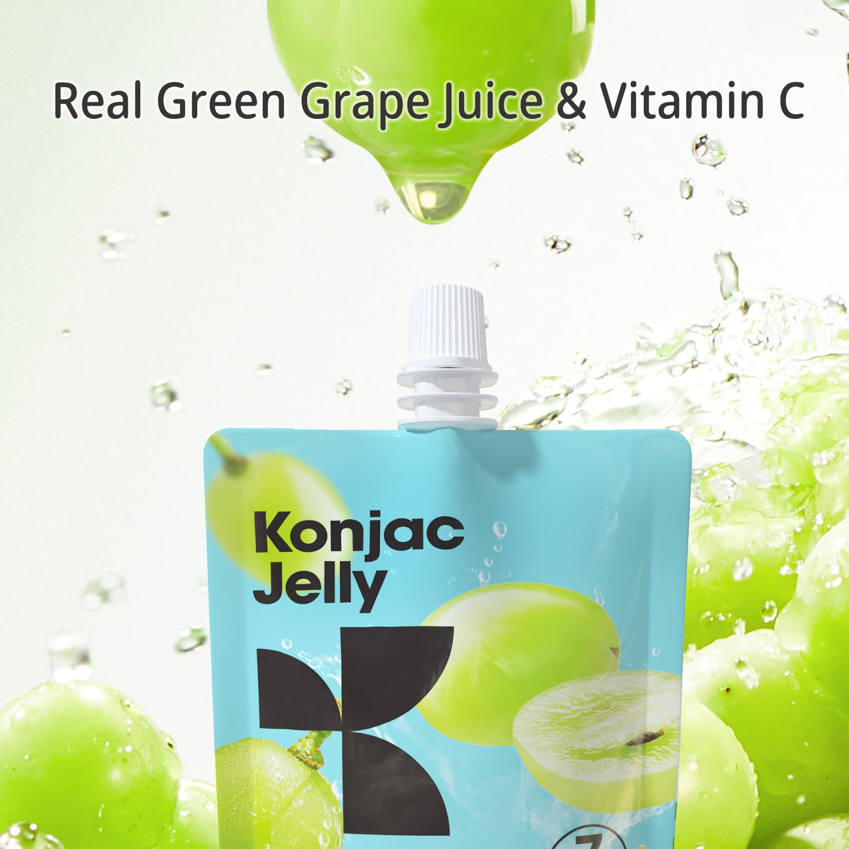 Hethstia Konjac Jelly poche portable, idéal en déplacement.