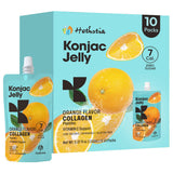 Hethstia gelée Konjac orange, saveur fruitée, collation rapide