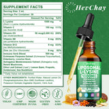 Gouttes HevChay Lysine liposomal avec pipette mesurable.