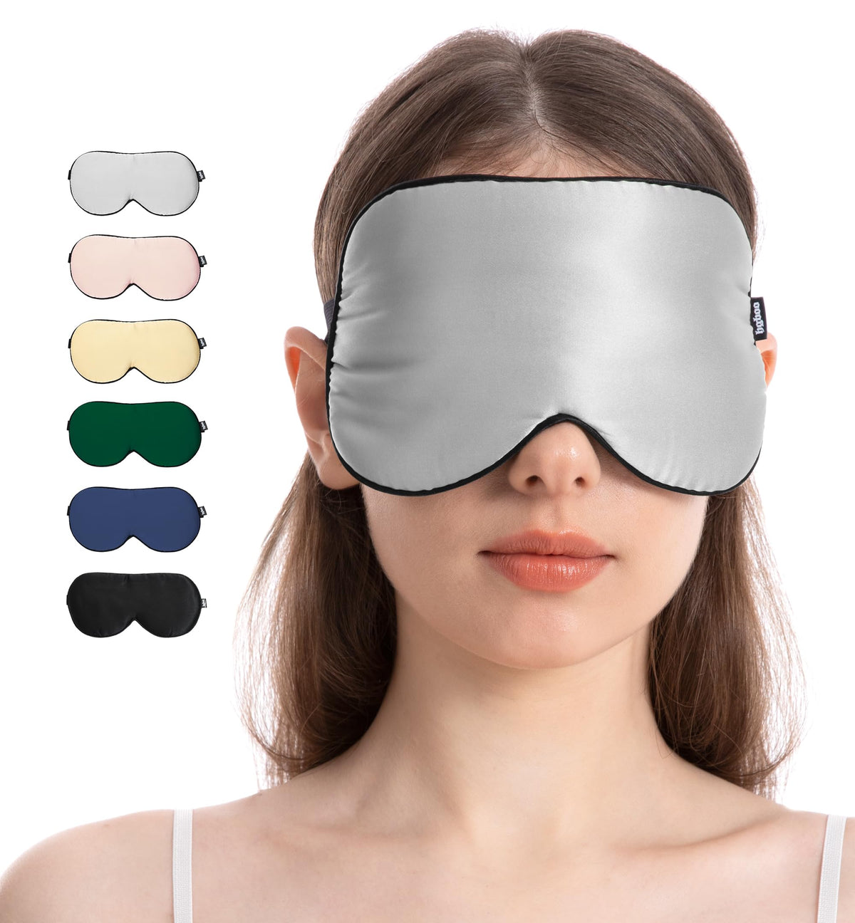 HGBOO masque soie naturelle double-face: douceur premium et confort durable.