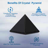 Cadeau spirituel Hguxmcu, pyramide obsidienne pour un moment de réflexion calme.