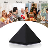 Surface polie Hguxmcu, pyramide obsidienne, texture et soin décoratif pour l ambiance.
