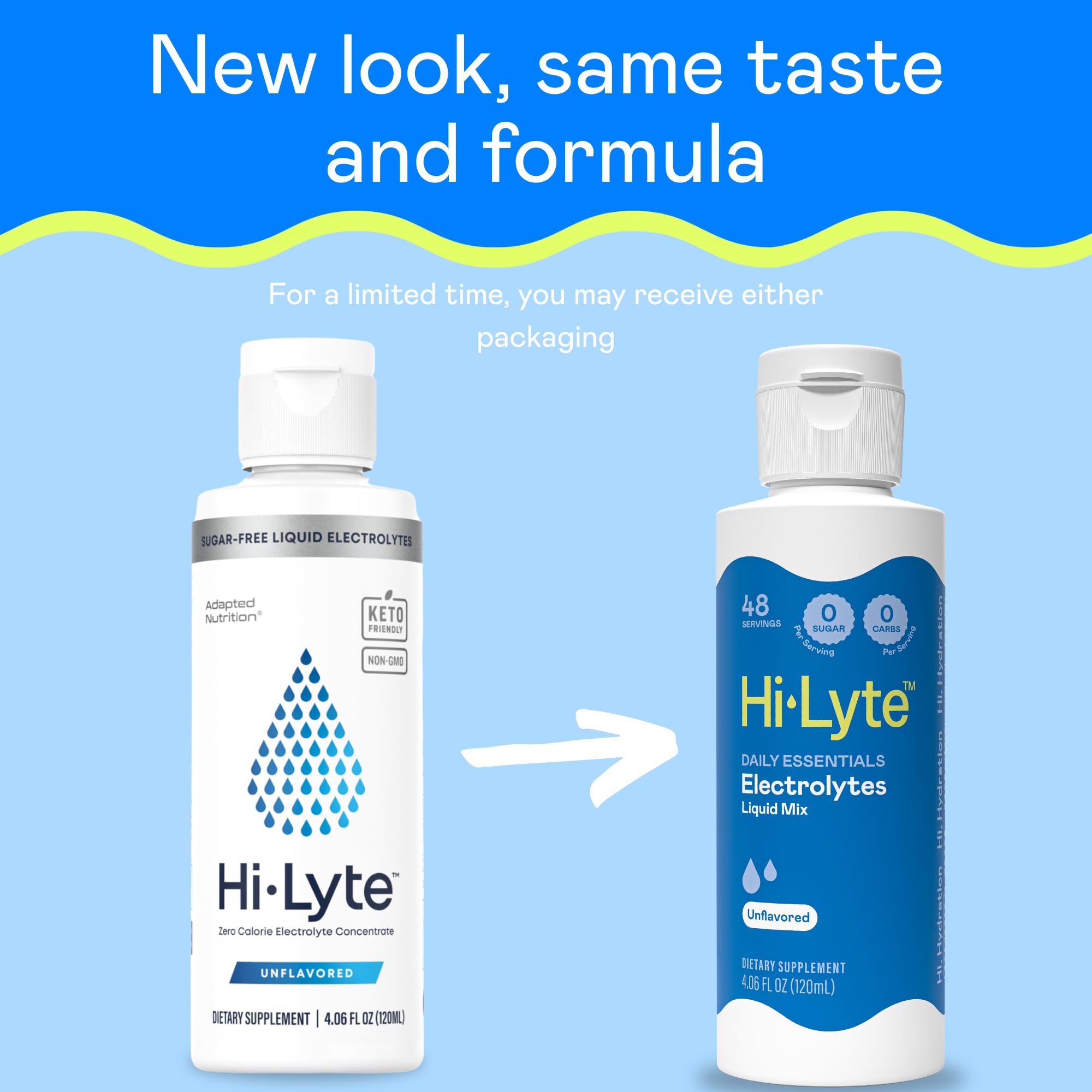Hi-Lyte électrolytes: dose 1/4 de cuillère pour hydratation rapide
