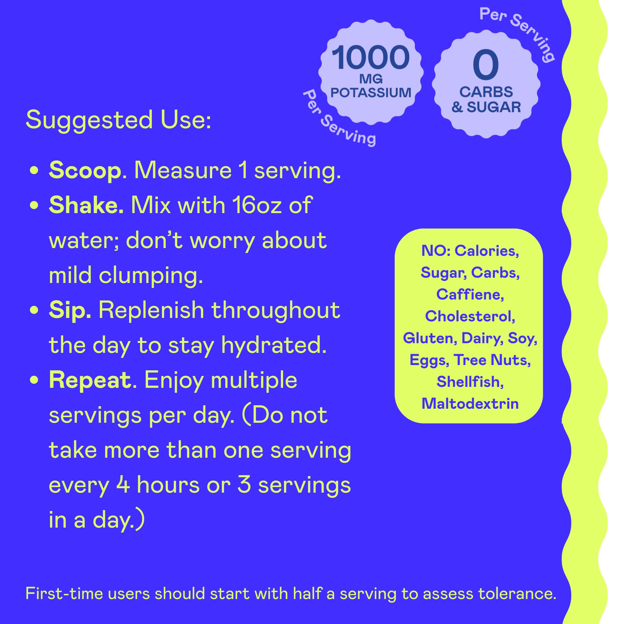 Hi-Lyte K1000 – ingrédients sans additifs et sans OGM