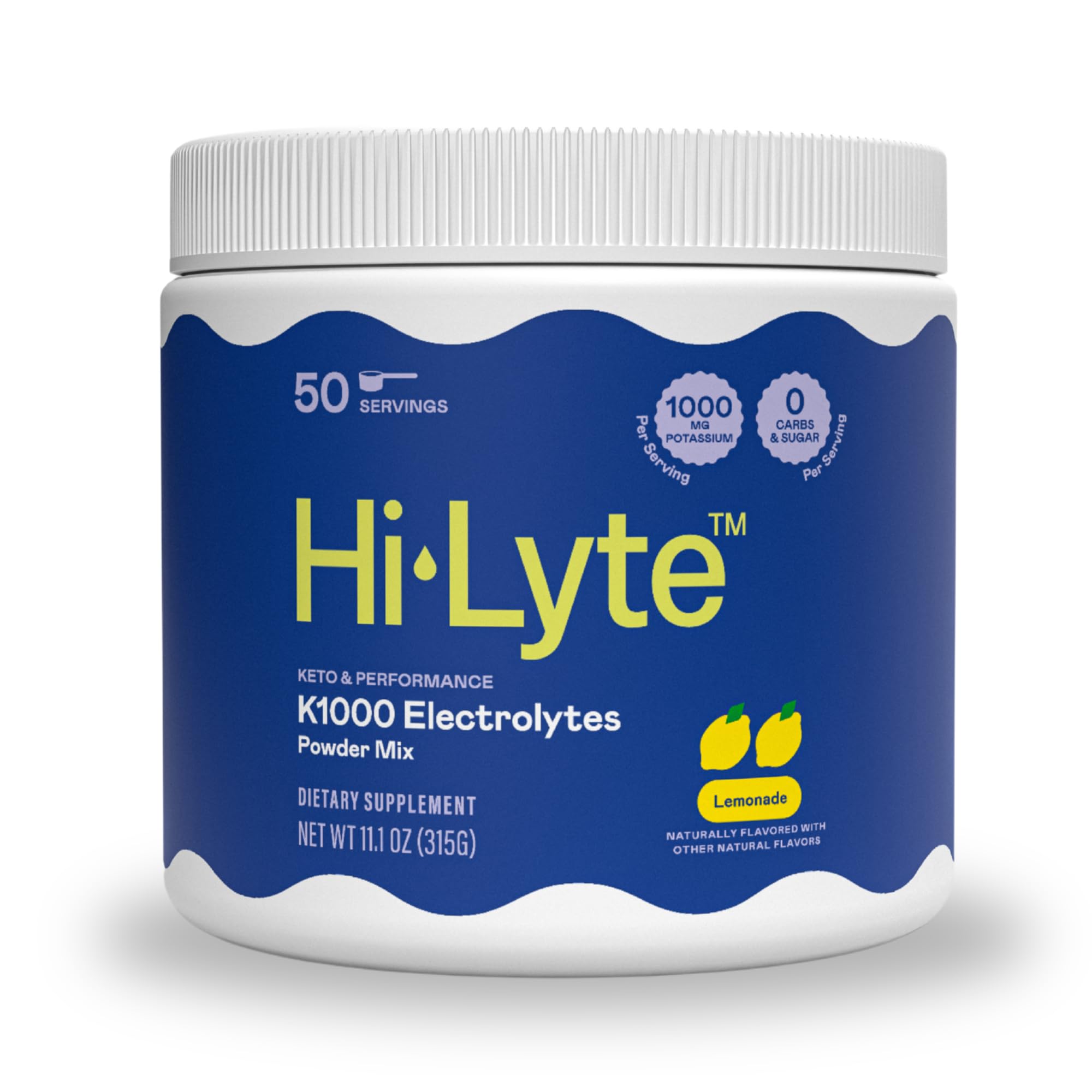 Hi-Lyte K1000, poudre électrolytique citronnée, favorise l'hydratation lors de l'entraînement