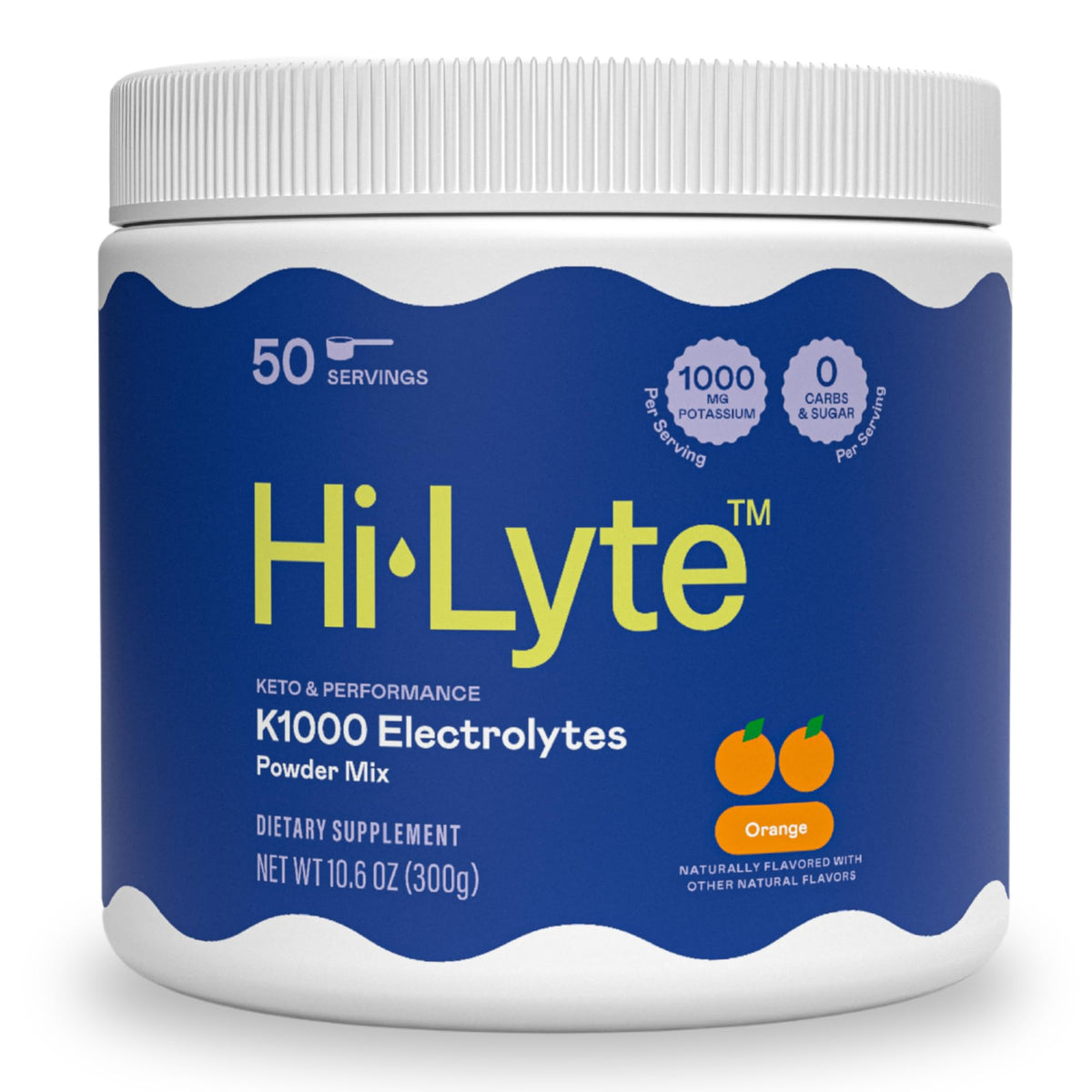 Hi-Lyte K1000 – emballage poudre orange prête à l'hydratation