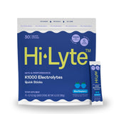 Hi-Lyte K1000 sachets framboise bleue, hydratation pratique lors des déplacements.