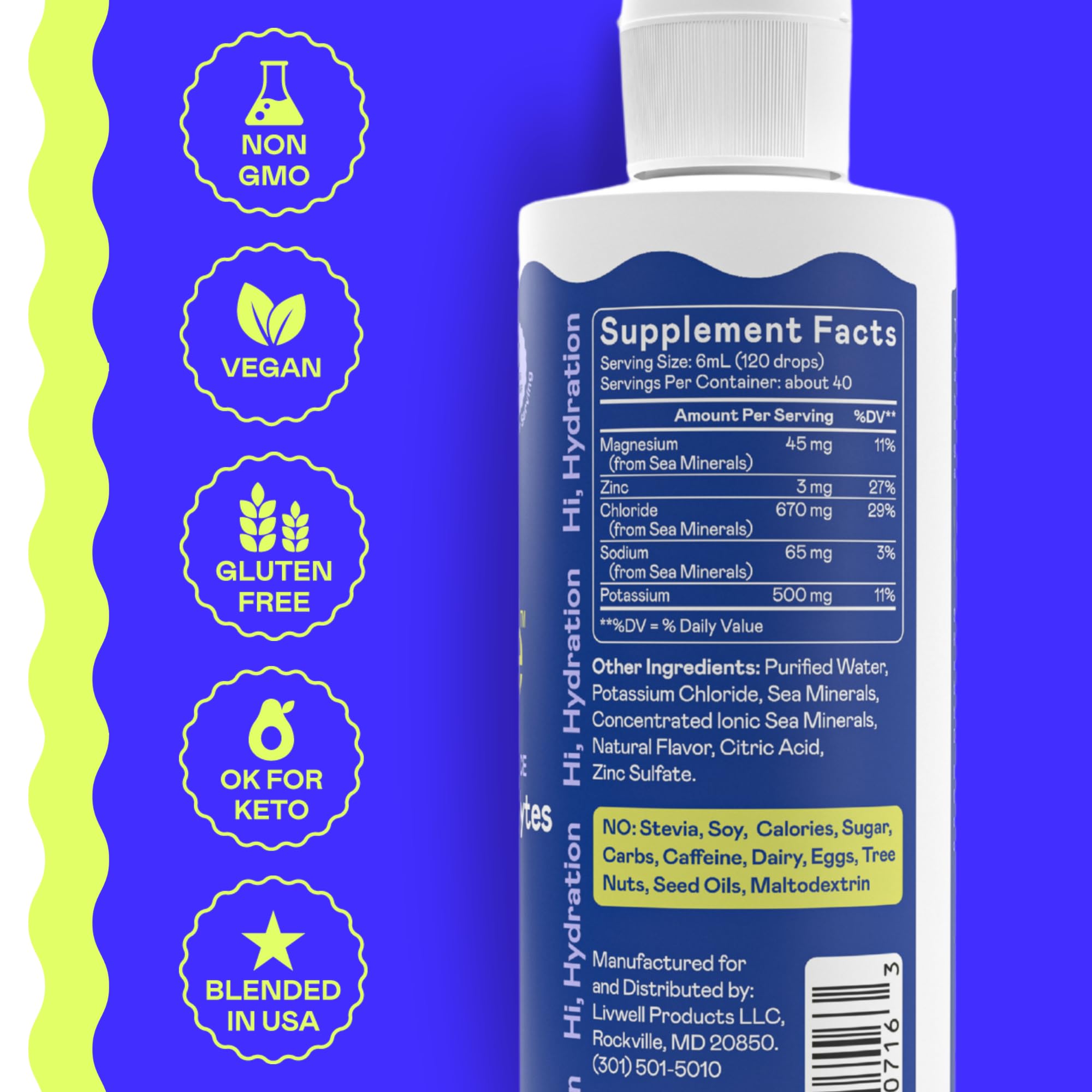 Hi-Lyte K500 utilisation quotidienne favorisant hydratation