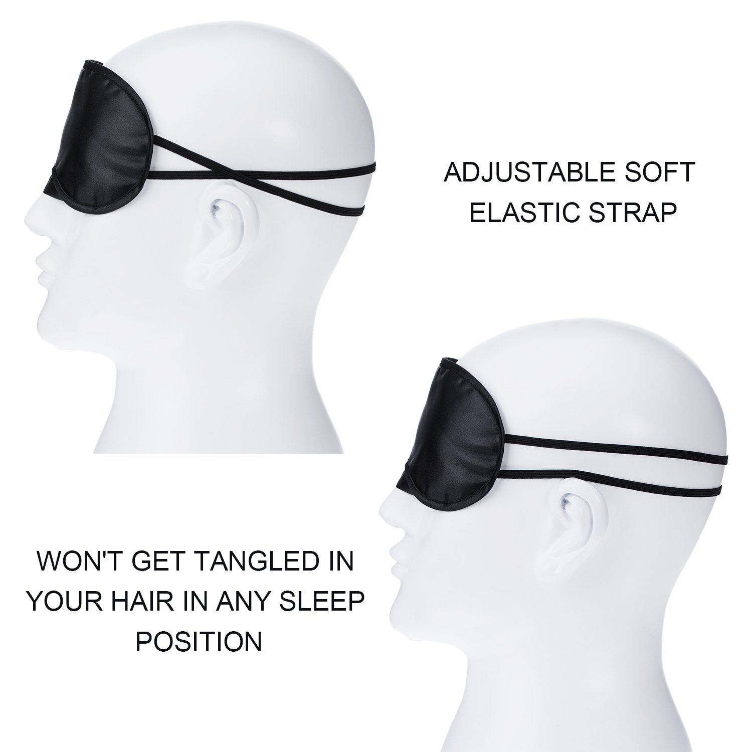 Masque de sommeil Hicarer compact et ultra léger, idéal en voyage.