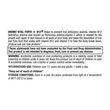 Emballage de 21 bouteilles HIERRO VITAL FORTE + B12, ingrédients de haute qualité pour le quotidien.
