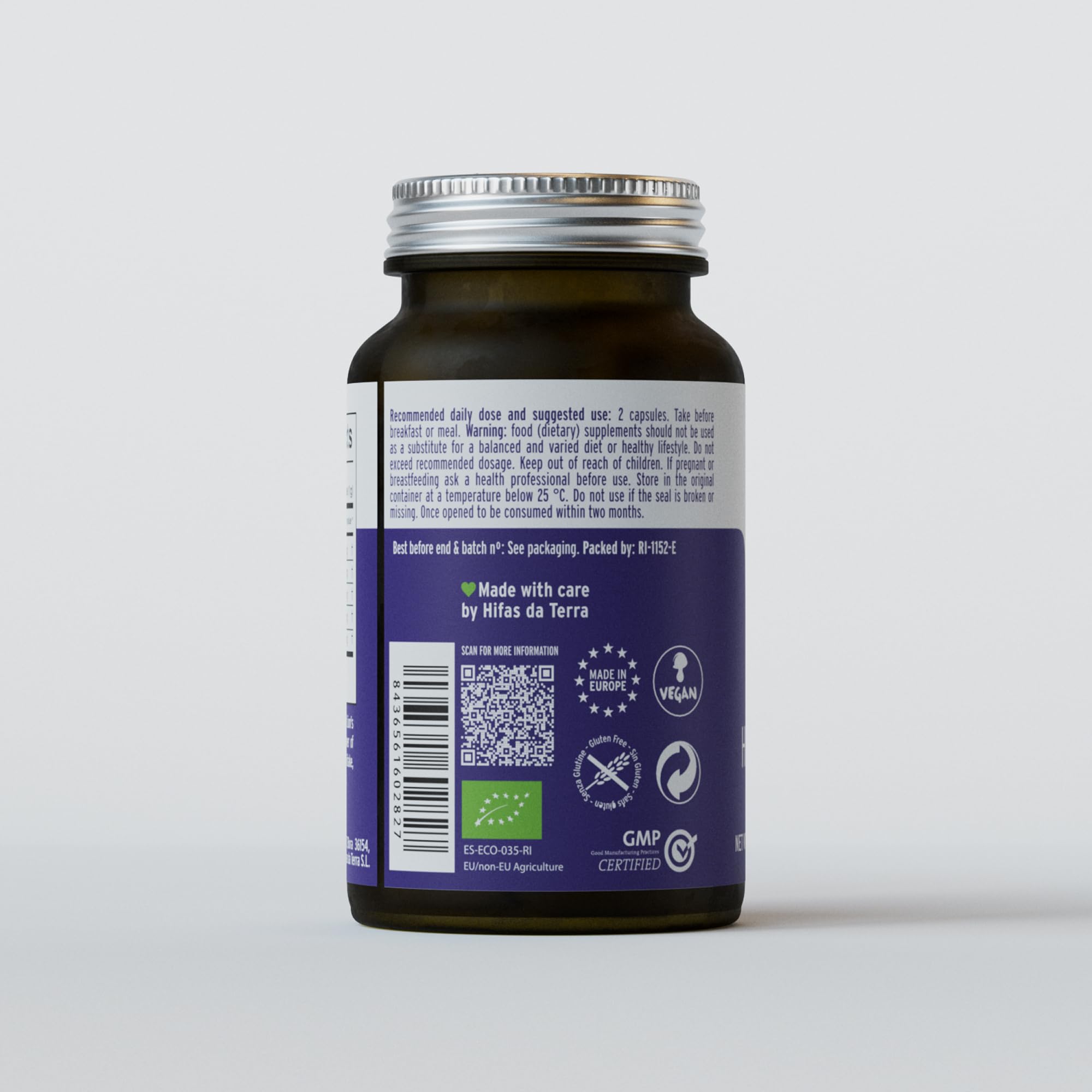 Zoom sur capsules HIFAS-MICROBIOTA, texture lisse et régulière.