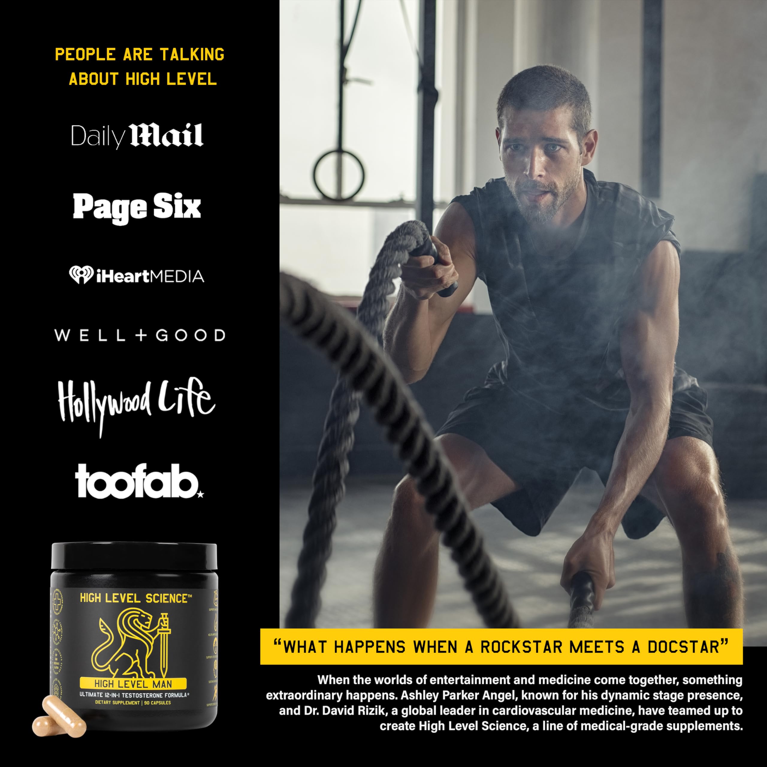 High Level Man – capsules Zinc pour le métabolisme et le soutien quotidien.