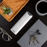 HigherHuman design minimaliste aluminium bois noyer, esthétique moderne