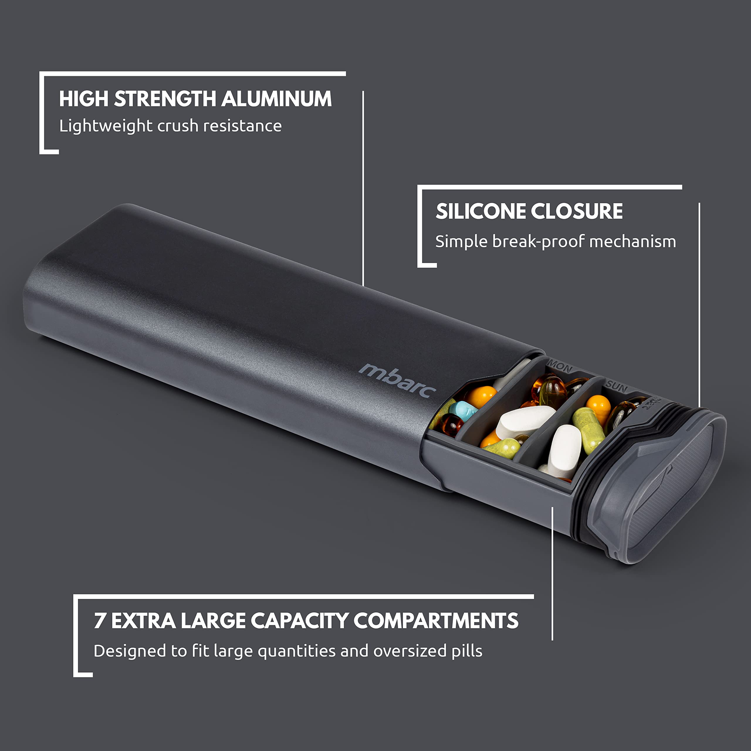 HIGHERHUMAN mbarc XL: matériaux premium en aluminium léger et durable.