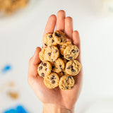HighKey Keto mini-biscuits chocolat, étiquette nutrition claire et sans sucre ajouté.
