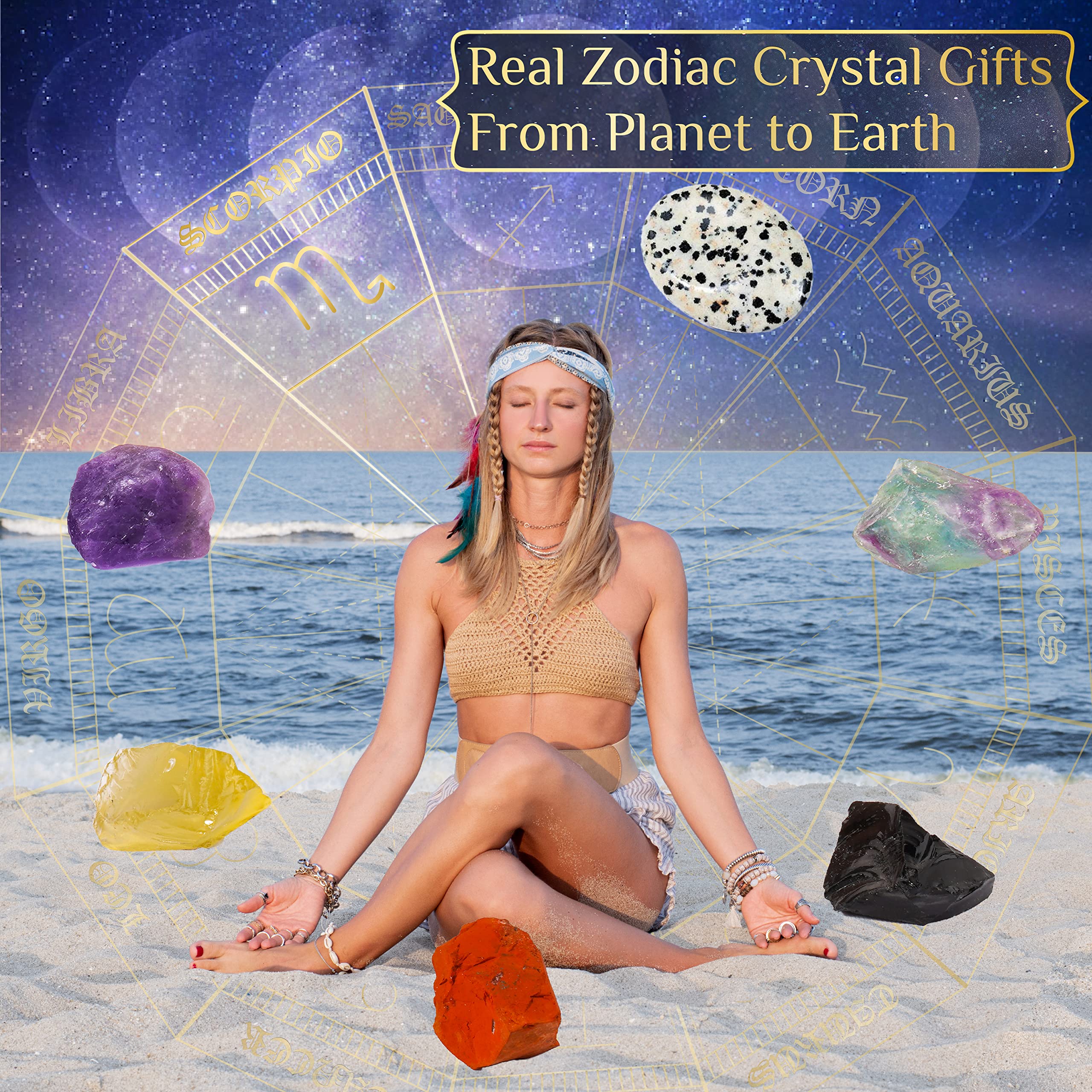 Hihealer fluorite graduée, équilibre émotionnel et concentration.