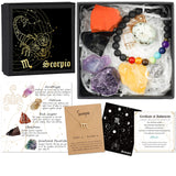 Hihealer ensemble zodiaque scorpion, cadeau élégant et significatif.