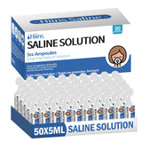 Hiins saline 0,9% pour nébuliseur, ampoules 5ml faciles à utiliser et sûres