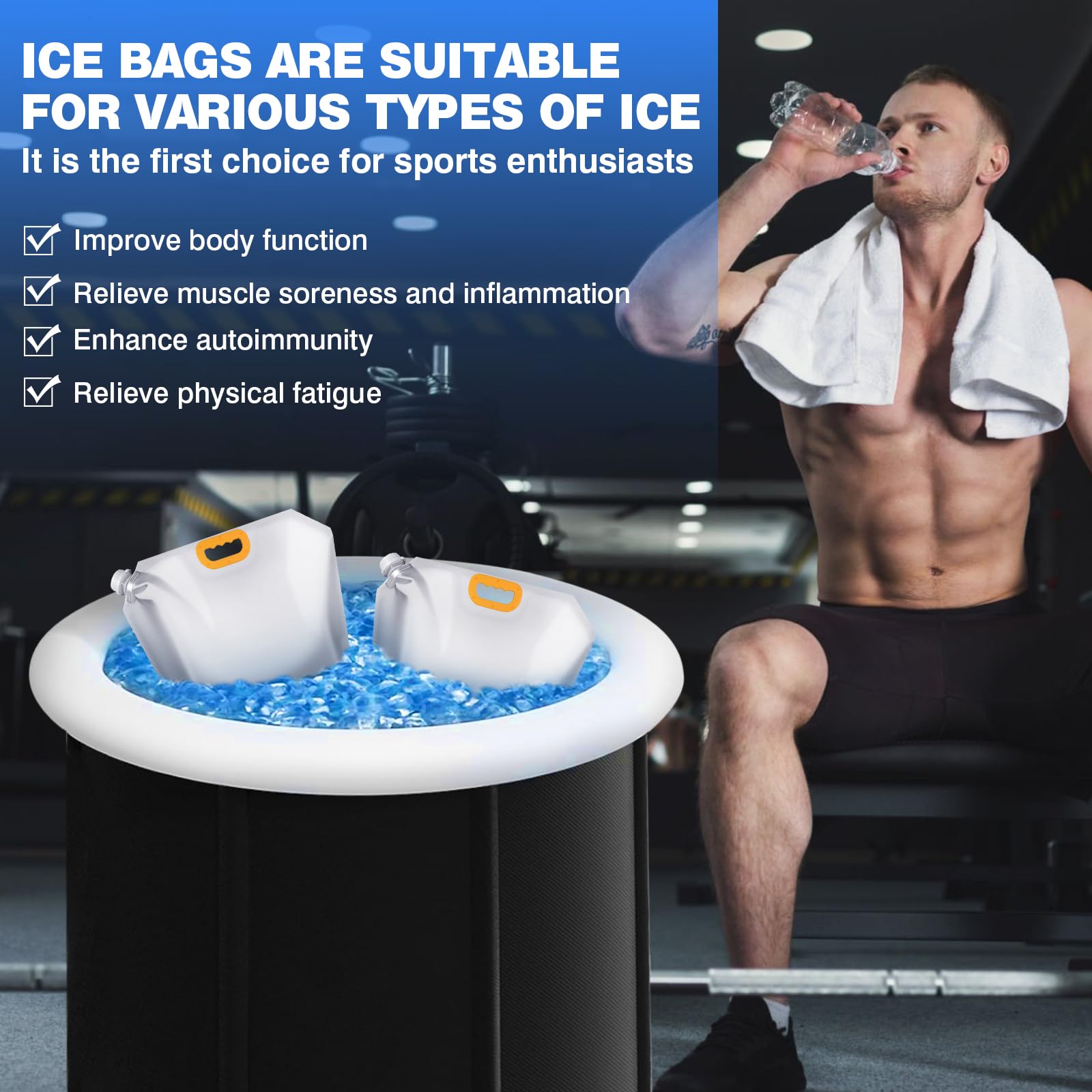 Hiitytin accessoires bain glace portable pour récupération après entraînement.
