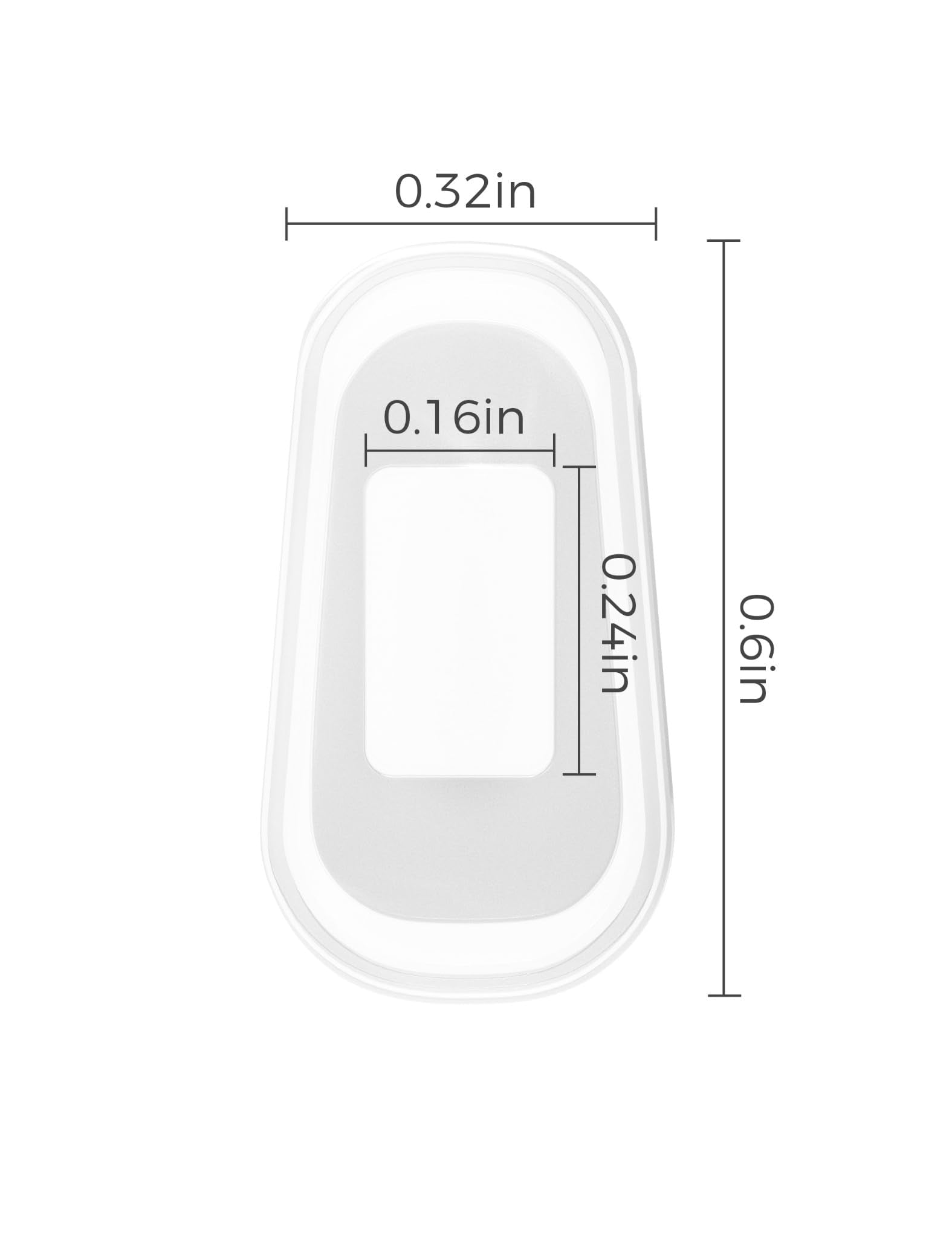 Coussinet nez lunettes HILEEN silicone transparent anti-dérapant pour solaires.