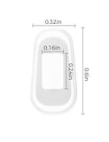 Coussinet nez lunettes HILEEN silicone transparent anti-dérapant pour solaires.