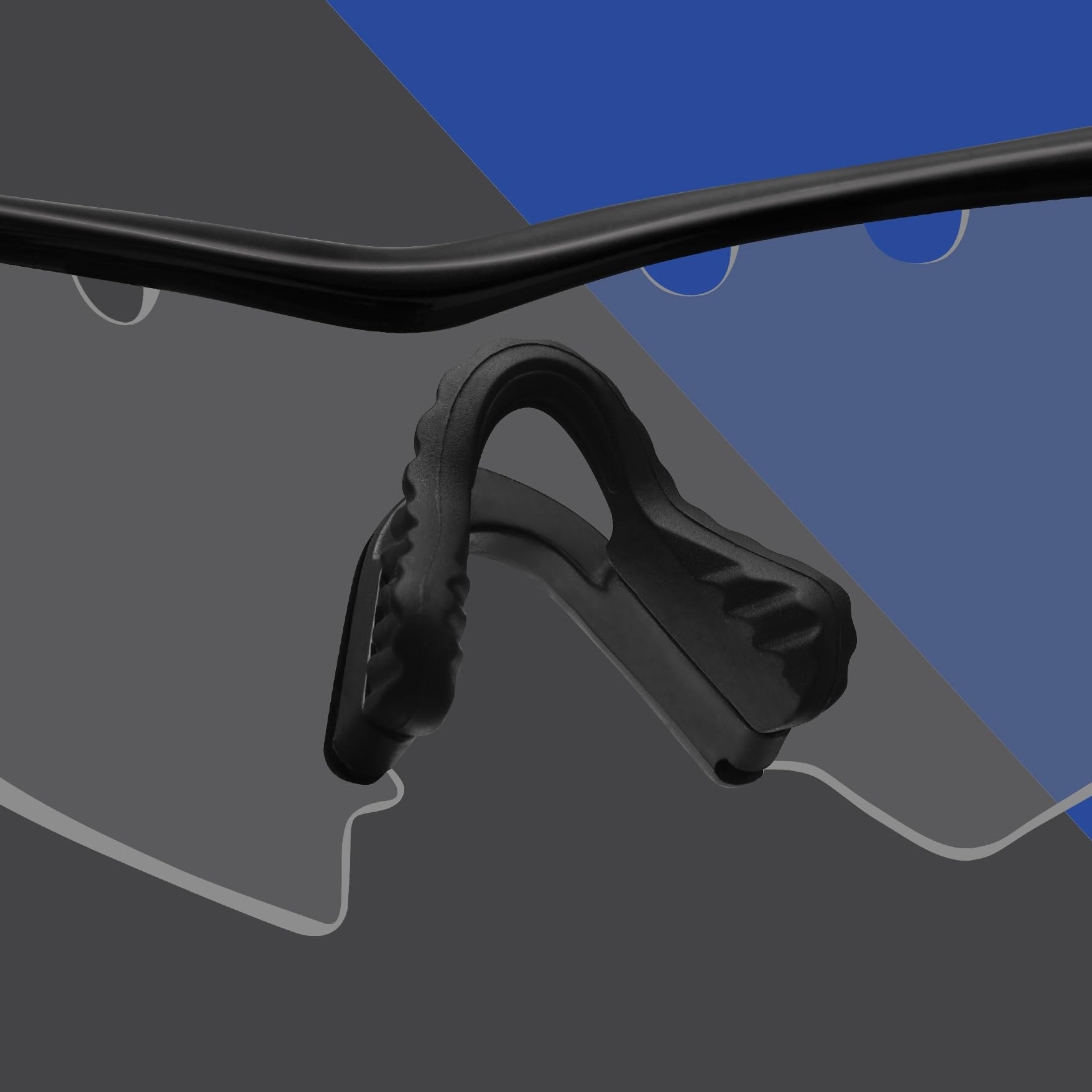 Tampons nez HILEEN pour Oakley M Frame Strike, en silicone doux pour un port agréable.