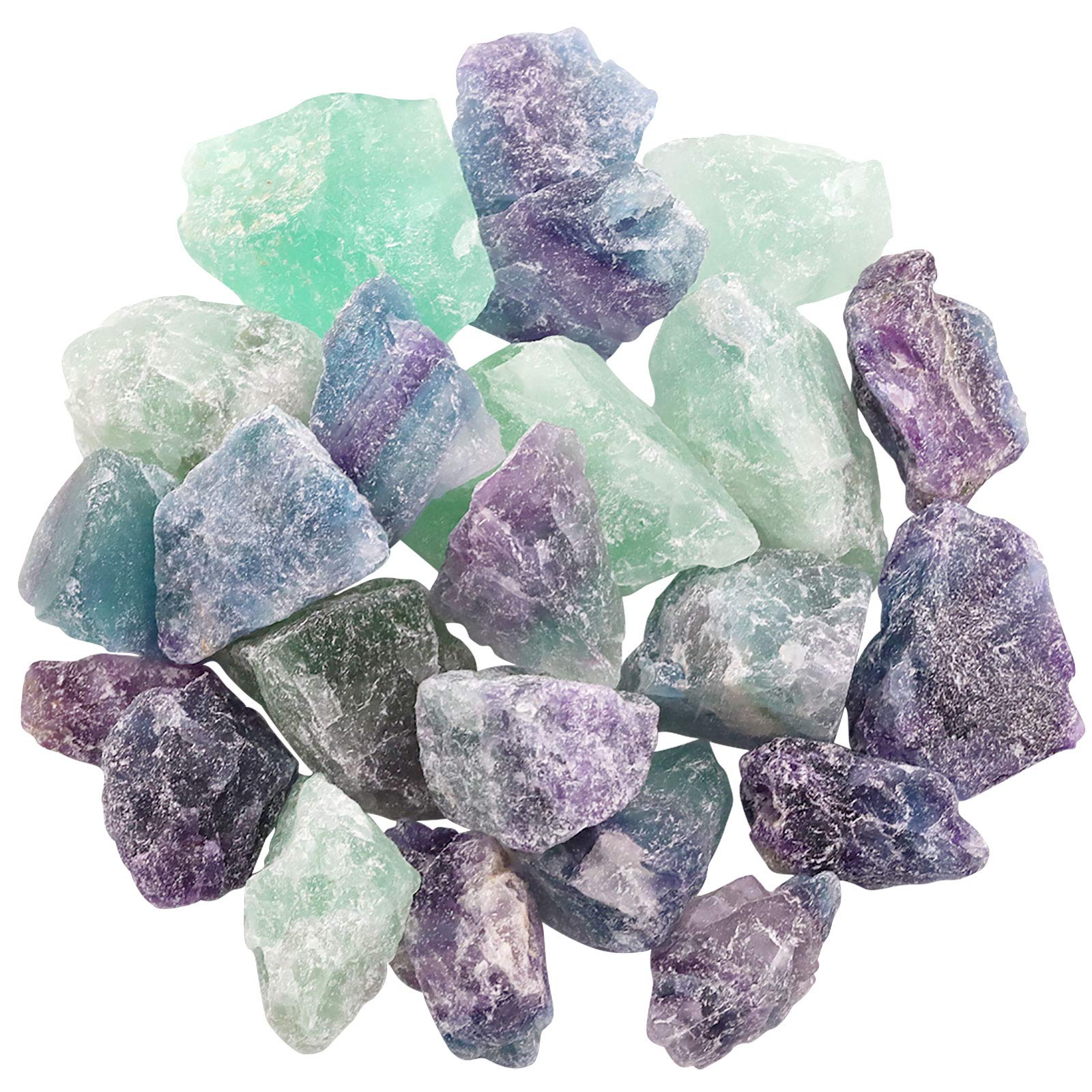 Hilitchi fluorite brut 1 lb, pièces pour travail artisanal et polissage