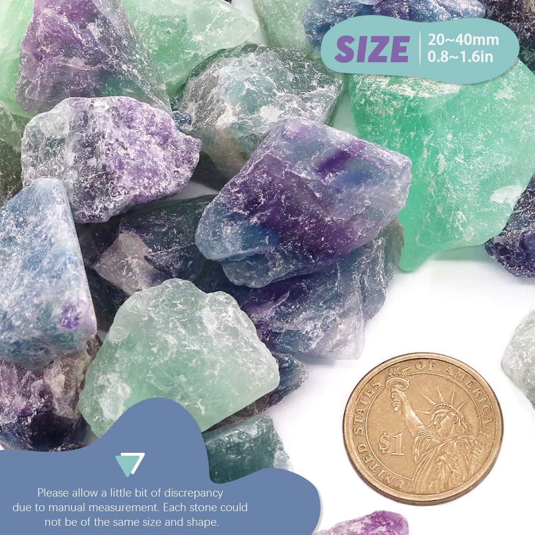 Fluorite Hilitchi aux couleurs vives pour bijoux ou décoration